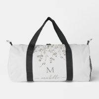 Personalised Botanical Watercolor Monogram Grey