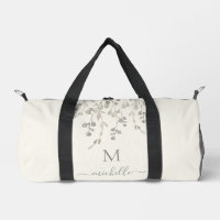 Personalised Botanical Watercolor Monogram Ivory