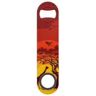 Personalised Bottle Opener African Safari Giraffe