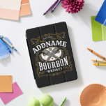 Personalised Bourbon Vintage Guns Whiskey Label iPad Pro Cover<br><div class="desc">Old Whiskey Label Personalised Vintage Revolvers Gun Bourbon Liquor Bar design...   Customise with your Name or Custom Text!</div>