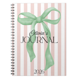 Personalised Bow Journal