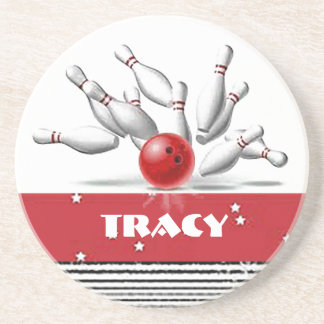 Personalised Bowler’s Sandstone Coaster