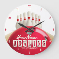Personalised Bowling Ball Lanes Pins Retro League