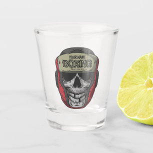 Personalised Boxer Fight Club Skeleton Boxing Gym Shot Glass
