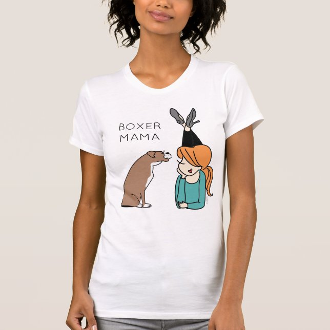 Personalised Boxer Mama T-Shirt (Front)