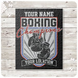 Personalised Boxing Champions Boxer Fitness Gym  Jigsaw Puzzle<br><div class="desc">Personalised Boxing Champions Boxer Fitness Gym - Customise with your Name and Custom Text!</div>