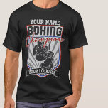 Personalised Boxing Champions Boxer Fitness Gym  T-Shirt<br><div class="desc">Personalised Boxing Champions Boxer Fitness Gym - Customise with your Name and Custom Text!</div>