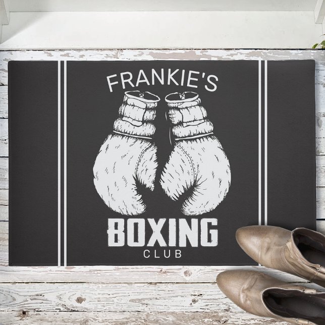 Personalised Boxing Club Boxer Gym Fighter Gloves Doormat (Creator Uploaded)