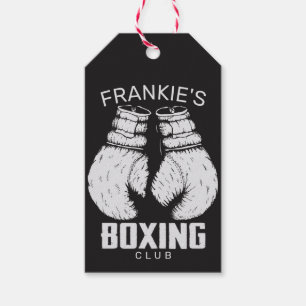 Personalised Boxing Club Boxer Gym Fighter Gloves Gift Tags
