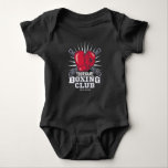 Personalised Boxing Gloves Fighter Champion Boxer Baby Bodysuit<br><div class="desc">Personalised Boxing Red Gloves and Chains,  Prize fighter Champion Boxer design- Customise with your Name and Custom Text!</div>