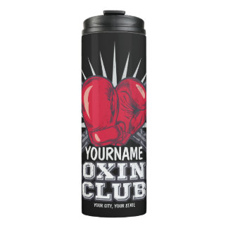 Personalised Boxing Gloves Fighter Champion Boxer  Thermal Tumbler