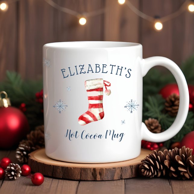 Personalised Boy or Girl Holiday Hot Cocoa Mug (Creator Uploaded)