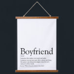 Personalised Boyfriend Definition Quote Hanging Tapestry<br><div class="desc">Personalise for your boyfriend to create a unique valentine,  Christmas or birthday gift. A perfect way to show him how amazing he is every day. Designed by Thisisnotme©</div>