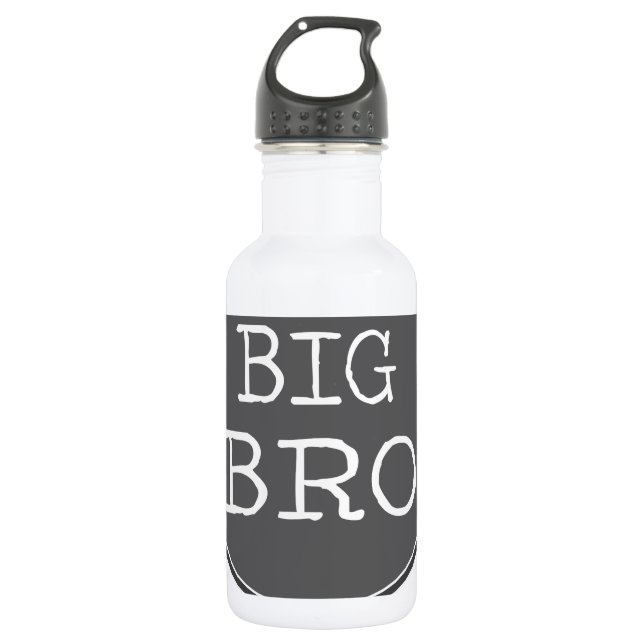 Personalised Boys Big Brother 532 Ml Water Bottle (Front)