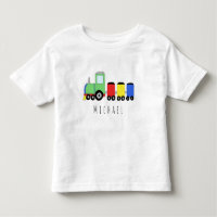 Personalised Boy's Colourful Locomotive Train Name