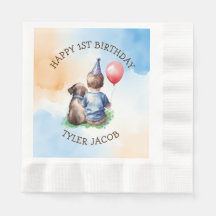 Personalised Boy's First Birthday 