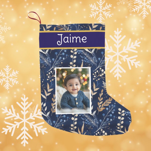 Personalised Boy's Photo and Name Christmas Small Christmas Stocking (Creator Uploaded)