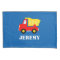 Personalised boys room pillowcase with dump truck