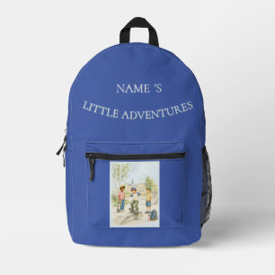 Personalised Boy's Skateboard Little Adventures Ba Printed Backpack