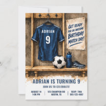 Personalised Boys Soccer Jersey Birthday