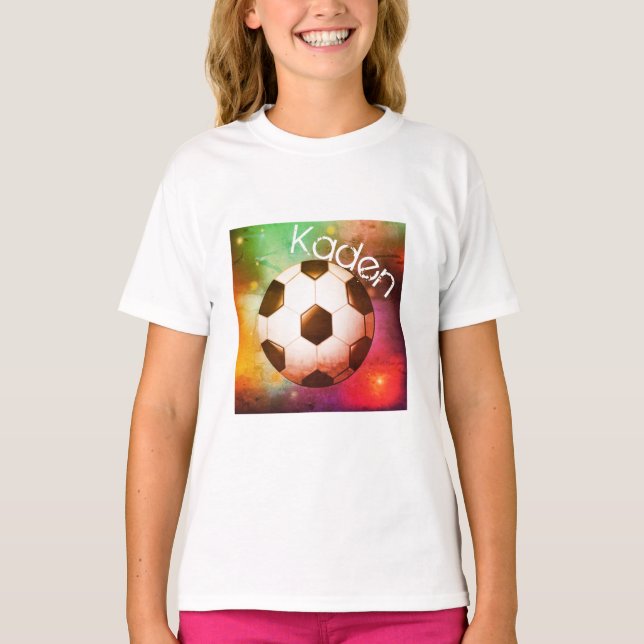 Personalised Boys Soccer Tee (Front)
