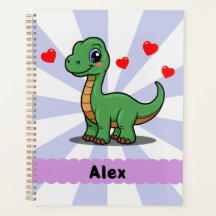 Personalised Brachiosaurus Dinosaur Planner