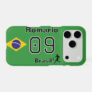 Personalised Brasil Soccer Legend Jersey Number