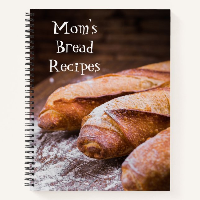 Personalised Bread and Baking Recipe Book (Front)