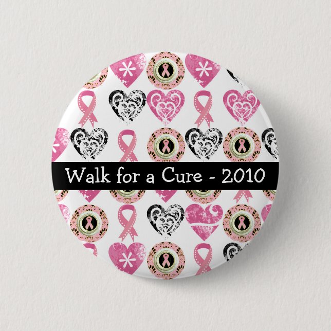 Personalised Breast Cancer Awareness Buttons (Front)