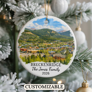 Personalised Breckenridge Ornament Custom Colorado