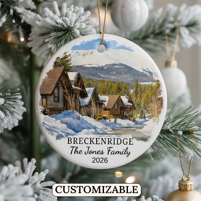 Personalised Breckenridge Ornament Custom Colorado (Creator Uploaded)