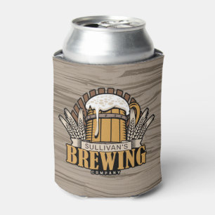 Personalised Brewery Beer Brewing Company Bar Can Cooler