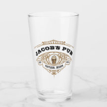 Personalised Brewing Pub Beer Glass
