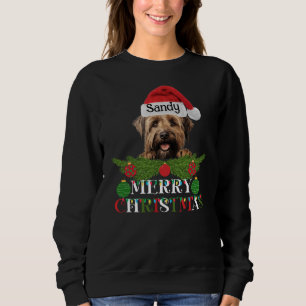 Personalised Briard Dog Merry Christmas Sweatshirt