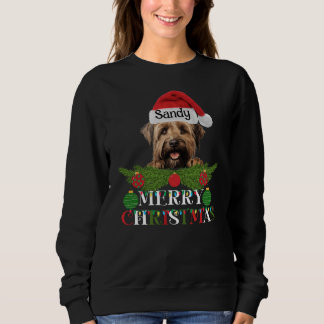 Personalised Briard Dog Merry Christmas Sweatshirt