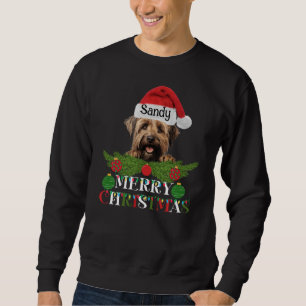 Personalised Briard Dog Merry Christmas Sweatshirt