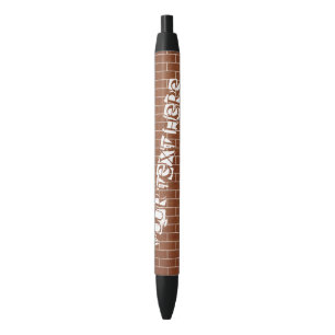 Personalised Brick Wall Pen with Custom Text