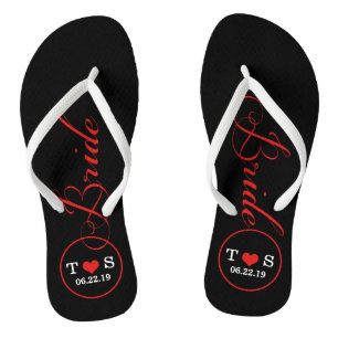 Personalised Bridal (red) Jandals