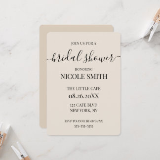 Personalised Bridal Shower Invitation