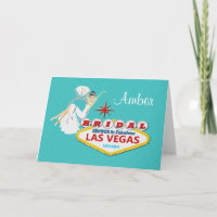 Personalised BRIDAL SHOWER Las Vegas Card