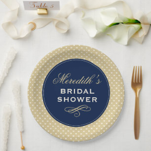 Personalised Bridal Shower Paper Plate