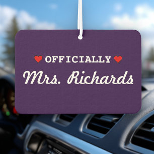 Personalised Bridal Wedding Car Air Freshener