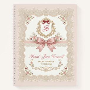 Personalised Bridal Wedding Planning Notebook
