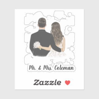 Personalised Bride and Groom 