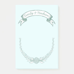 Personalised Bride and Groom Post-it® Notes