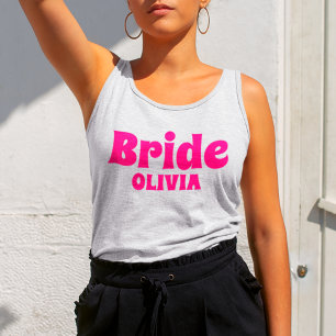 Personalised Bride Bachelorette Singlet