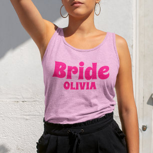 Personalised Bride Bachelorette Singlet