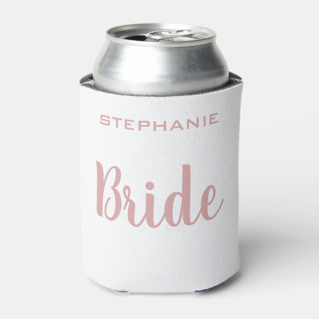 Personalised Bride Bridal Party Can Cooler (Can Front)