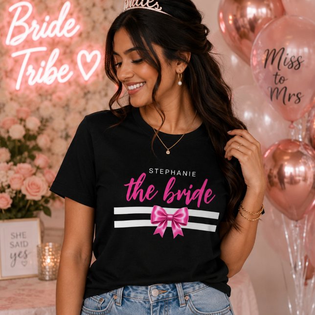 Personalised Bride, Glam Before Vows Bridal Tri-Blend Shirt (Bride Tee)