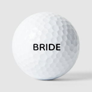 Personalised Bride Golf Balls Wedding Day